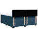 Pat box spring cu saltea, albastru, 200x200 cm, catifea - WALTI WALTI