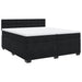 Pat box spring cu saltea, negru, 200x200 cm, catifea - WALTI WALTI