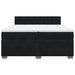 Pat box spring cu saltea, negru, 200x200 cm, catifea - WALTI WALTI