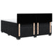 Pat box spring cu saltea, negru, 200x200 cm, catifea - WALTI WALTI