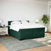 Pat box spring cu saltea, verde închis, 200x200 cm, catifea - WALTI WALTI