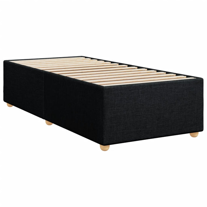 Pat box spring cu saltea, negru, 80x200 cm, textil - WALTI WALTI
