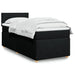 Pat box spring cu saltea, negru, 80x200 cm, textil - WALTI WALTI