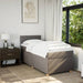 Pat box spring cu saltea, gri taupe, 80x200 cm, textil - WALTI WALTI