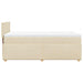 Pat box spring cu saltea, crem, 80x200 cm, textil - WALTI WALTI