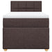Pat box spring cu saltea, maro închis, 80x200 cm, textil - WALTI WALTI