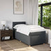 Pat box spring cu saltea, gri închis, 80x200 cm, textil - WALTI WALTI