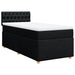 Pat box spring cu saltea, negru, 80x200 cm, textil - WALTI WALTI