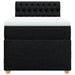 Pat box spring cu saltea, negru, 80x200 cm, textil - WALTI WALTI
