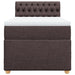 Pat box spring cu saltea, maro închis, 80x200 cm, textil - WALTI WALTI