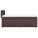 Pat box spring cu saltea, maro închis, 80x200 cm, textil - WALTI WALTI