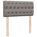 Pat box spring cu saltea, gri taupe, 80x200 cm, textil - WALTI WALTI