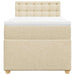Pat box spring cu saltea, crem, 80x200 cm, textil - WALTI WALTI
