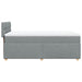Pat box spring cu saltea, gri deschis, 90x190 cm, textil - WALTI WALTI