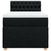 Pat box spring cu saltea, negru, 90x190 cm, textil - WALTI WALTI