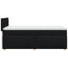 Pat box spring cu saltea, negru, 90x190 cm, textil - WALTI WALTI