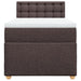 Pat box spring cu saltea, maro închis, 90x190 cm, textil - WALTI WALTI