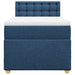 Pat box spring cu saltea, albastru, 90x190 cm, textil - WALTI WALTI