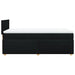 Pat box spring cu saltea, negru, 90x200 cm, textil - WALTI WALTI