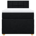 Pat box spring cu saltea, negru, 90x200 cm, textil - WALTI WALTI