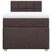 Pat box spring cu saltea, maro închis, 90x200 cm, textil - WALTI WALTI