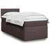Pat box spring cu saltea, maro închis, 90x200 cm, textil - WALTI WALTI