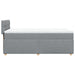 Pat box spring cu saltea, gri deschis, 90x200 cm, textil - WALTI WALTI