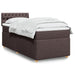 Pat box spring cu saltea, maro închis, 90x200 cm, textil - WALTI WALTI