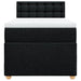 Pat box spring cu saltea, negru, 90x200 cm, textil - WALTI WALTI