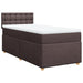 Pat box spring cu saltea, maro închis, 90x200 cm, textil - WALTI WALTI