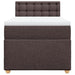Pat box spring cu saltea, maro închis, 90x200 cm, textil - WALTI WALTI