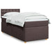 Pat box spring cu saltea, maro închis, 90x200 cm, textil - WALTI WALTI