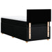 Pat box spring cu saltea, negru, 100x200 cm, textil - WALTI WALTI
