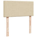 Pat box spring cu saltea, crem, 100x200 cm, textil - WALTI WALTI