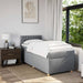 Pat box spring cu saltea, gri deschis, 100x200 cm, textil - WALTI WALTI