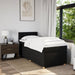 Pat box spring cu saltea, negru, 100x200 cm, textil - WALTI WALTI