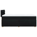 Pat box spring cu saltea, negru, 100x200 cm, textil - WALTI WALTI