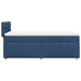 Pat box spring cu saltea, albastru, 100x200 cm, textil - WALTI WALTI