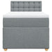 Pat box spring cu saltea, gri deschis, 100x200 cm, textil - WALTI WALTI