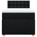 Pat box spring cu saltea, negru, 100x200 cm, textil - WALTI WALTI
