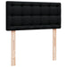 Pat box spring cu saltea, negru, 100x200 cm, textil - WALTI WALTI