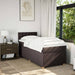 Pat box spring cu saltea, maro închis, 100x200 cm, textil - WALTI WALTI