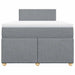 Pat box spring cu saltea, gri deschis, 120x190 cm, textil - WALTI WALTI