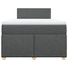 Pat box spring cu saltea, gri închis, 120x190 cm, textil - WALTI WALTI