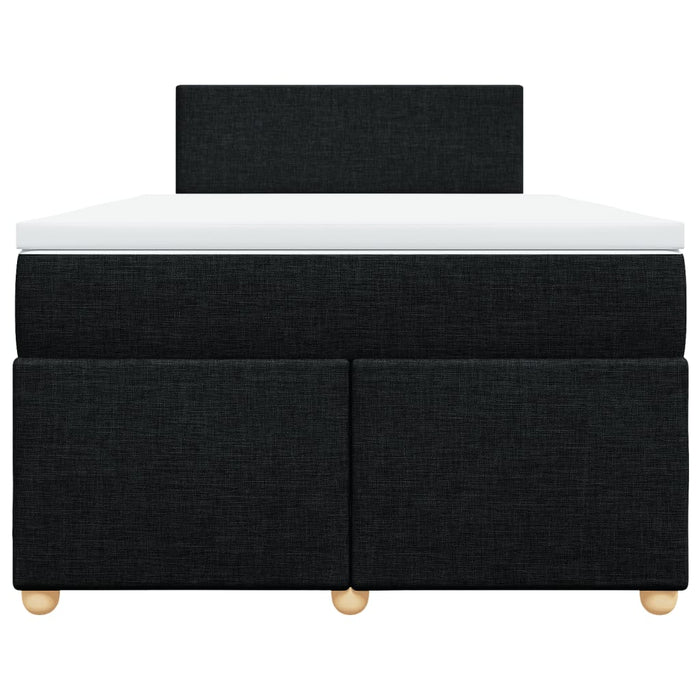 Pat box spring cu saltea, negru, 120x190 cm, catifea - WALTI WALTI
