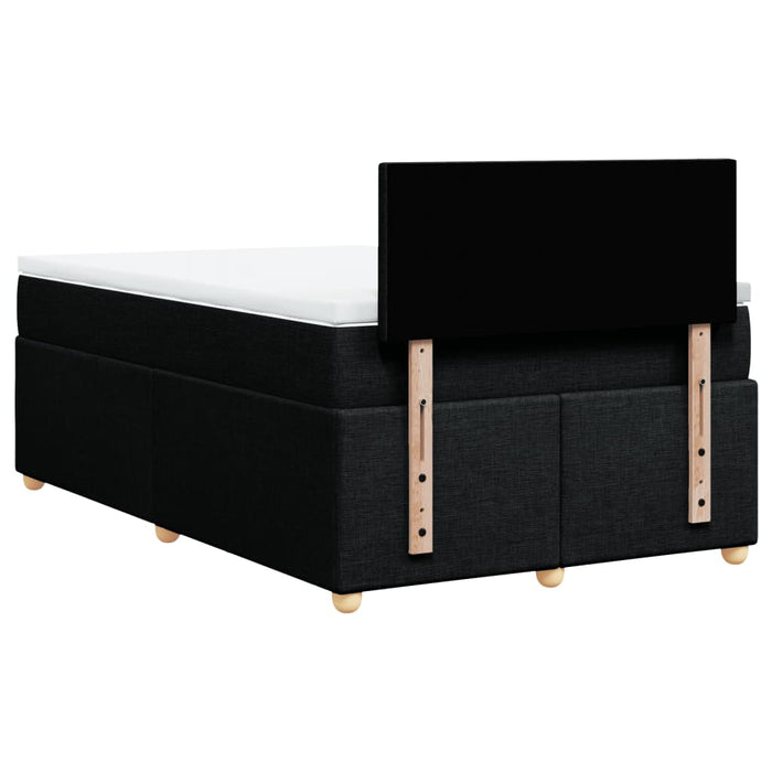 Pat box spring cu saltea, negru, 120x190 cm, catifea - WALTI WALTI