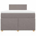 Pat box spring cu saltea, taupe, 120x190 cm material textil - WALTI WALTI