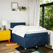 Pat box spring cu saltea, albastru, 120x190 cm, material textil - WALTI WALTI
