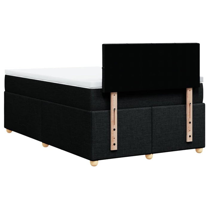 Pat box spring cu saltea, negru, 120x190 cm, catifea - WALTI WALTI