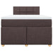 Pat box spring cu saltea, maro închis, 120x190 cm, textil - WALTI WALTI